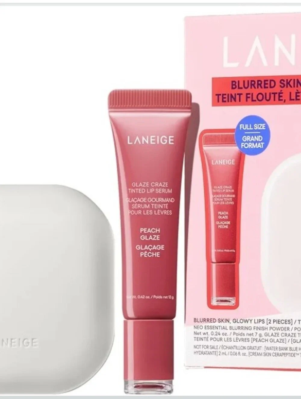 LANEIGE Glaze Craze Blurred Skin & Glowy Lips Set